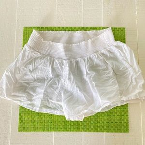 White flowy shorts
